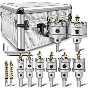 Uyustool Hole Saw Kit – 7 Pcs Tungsten Carbide Tipped (seo207).